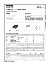 DataSheet FDA50N50 pdf